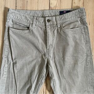 Vineyard vines tan beige corduroy‎ preppy straight leg mens pants 32x32